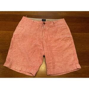 Size 33 J Crew Gramercy Red Cotton Shorts